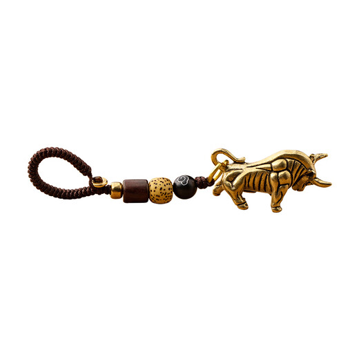 IXD Brass Zodiac Signs Car Carechain Подвесная школьная школьная школьная школьная школьная сумка Год года года.