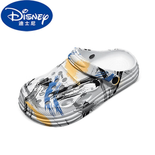 Disney (Disney) Sommerstil Scheiß-Slipper Eva Material Summer Boys 'Hole Schuhe Mid-Large Children's Beach Schuhe 2025 Neues Model Beige 35