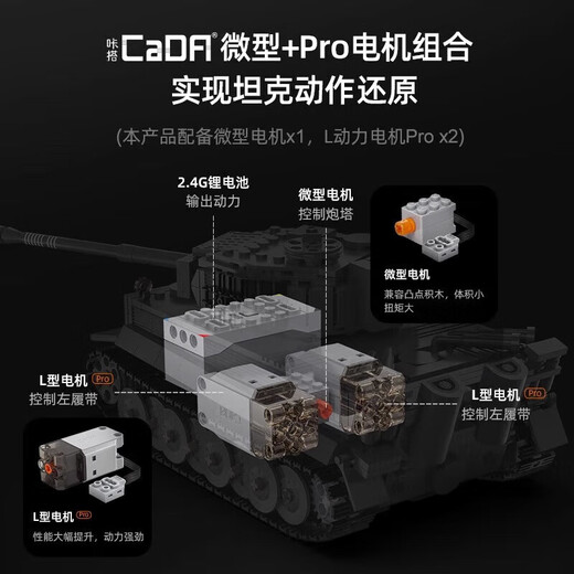 Yunya Fernbedienung 99A Panzerbaubau Block Wagenkompatibel mit Lego Schwierigkeitsgrad Militärversammlung Spielzeugmodell Boy Birthday Gift Tiger Tank Baustein [925 Partikel Fernbedienungsversion]