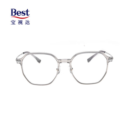 Zeiss [Glass of Super Value] Zeiss Myopia Glasses Men and Women's Trendy Glasses Can be equipped with Titanium Glass Anti-Blue Light Aspherical Lenses Full Frame Titanium OW12001-C30 Gray Transparent Frame With 1.56 Anti-Blue Light Lenses 0-600