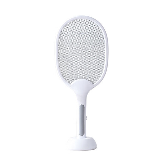 Midea 2-in-1 electric mosquito swatter distributor product, full support for returns and exchanges, activity auxiliary impulse, flower white (2-in-1)