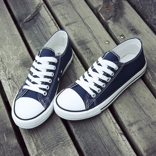 Chaussures en toile à couple pastoral européen pour hommes 2025 Été Nouveaux chaussures de sport décontractées pour hommes à la mode et polyvalente (PJ) 6621 Blue 43