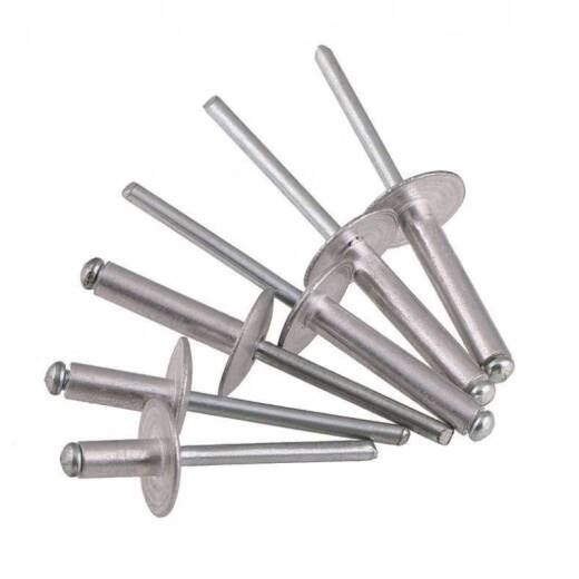 Ni Zhier Customized großer Hut Nieten Aluminium Rundkopf großer Hutkrümmer Pull -Niet Nieten Nieten Pull Core Rivet Big Head Pull Nagel Big Flat Head Car Pull M5*16 (100jin [Jin gleich 0,5 kg] etwa 16835 Teile))
