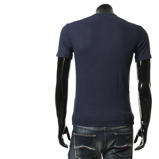 Armani/Armani EA EAGLE BORDADO MARK Slim Slim Sleim Manga Round Camiseta EM000623 AF12034 Blue oscuro UB102 S