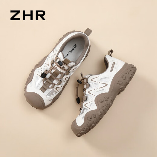 ZHR Wanderschuhe für Frauen lässig Outdoor Sports Lightweight Creek Tracking Schuhe für Frauen vielseitige Spleißen Frauenschuhe G683 Rice Brown 40