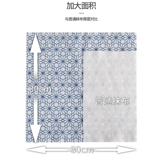 Mengting lazy rag 30*30cm thickened 40 tear non-woven fabric absorbent water and oil absorbent kitchen paper disposable rag corrugated