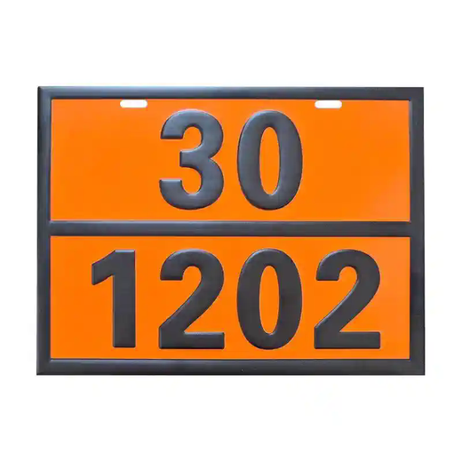 Marchandises dangereuses panneau de panneau rectangulaire 2025 Camilier d'huile Nouveau véhicule Signboard en acier inoxydable Numéro de traitement des déchets 丨 NOUVEAU 90/3291 40 * 30 cm en acier inoxydable rectangulaire