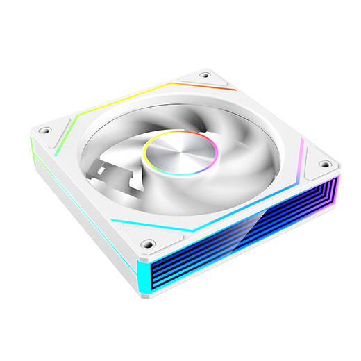 Wanjia Prism 8Pro ARGB fan white positive leaf chassis cooling 12CM fan divine light synchronization 5V 3-pin ARGB PWM temperature control speed regulation