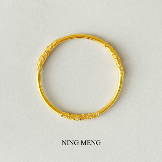 Jinshitong gold-wrapped silver-wrapped thick gold craft solid flower-like exquisite bracelet for women 60 rings (120-145Jin Jin is equal to 0.5 kg)