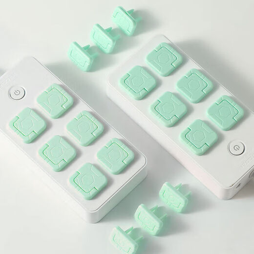 Child protection anti-shock socket protective cover baby safety plug socket socket protective cover 10 each of two holes and three holes, random colors