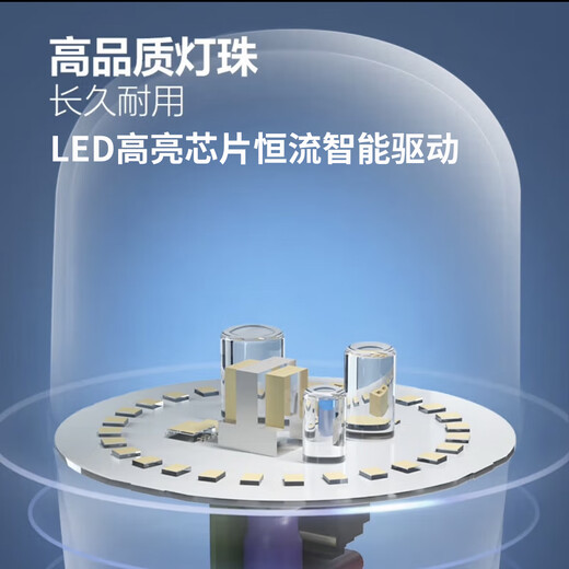 Philips (PHILIPS) led energy-saving light bulb ultra-bright lighting factory high-power bulb e27 screw bulb 24w-white light 6500K 1 piece