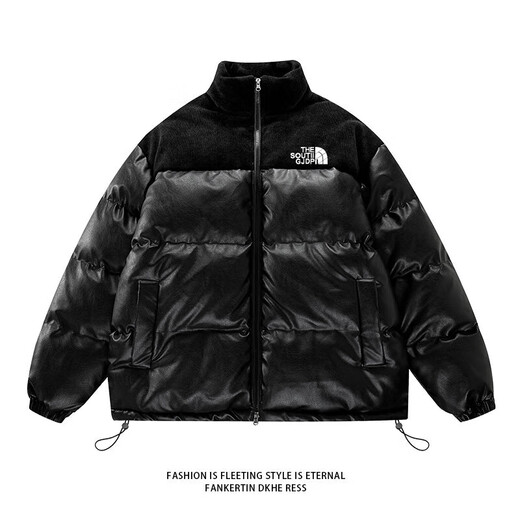 
Dynamic North DYNAMIC NORTH Dynamic North DYNAMIC NORTH Men's Winter Thickened Jacket Trendy Brand Cotton Jacket Handsome Loose Stand Collar Cotton Clothes 9898 [Black] S [80-100Jin [Jin equals 0.5 kg]]