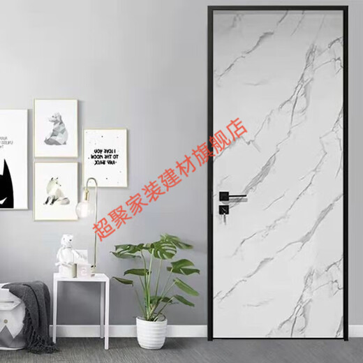 美克杰极简轻奢无边框铝木门门套房间门卫生间门玻璃门防水 WBK-1 铝框单包