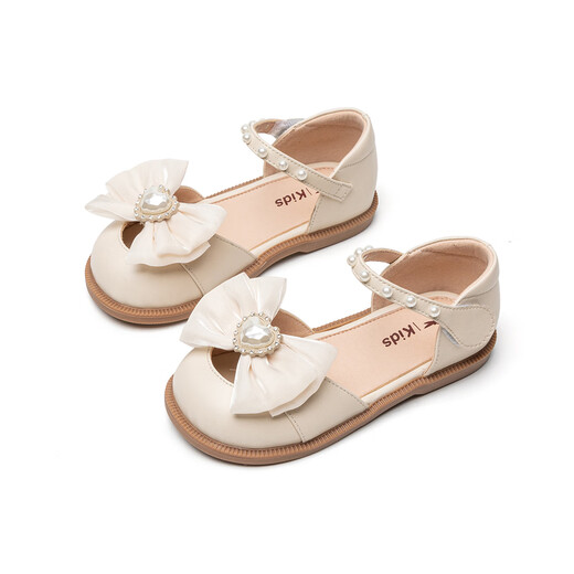 
Red Dragonfly Children's 2025 Summer Children's Shoes Girl Princess Hollow Sandals Q42BFTM694 Beige 27