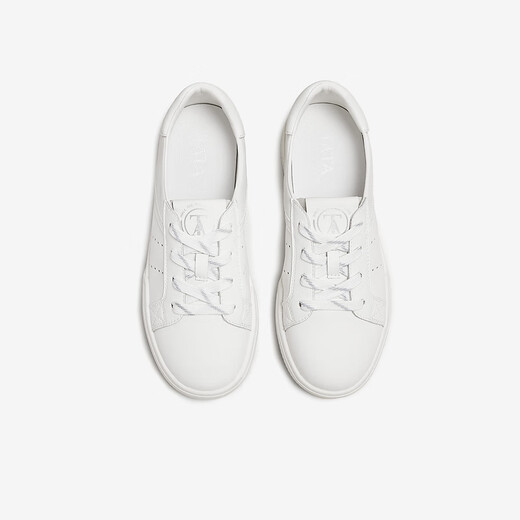 
TATA white shoes 2025 autumn shopping mall same fashionable casual shoes versatile women's shoes new CK701CM5 white 39