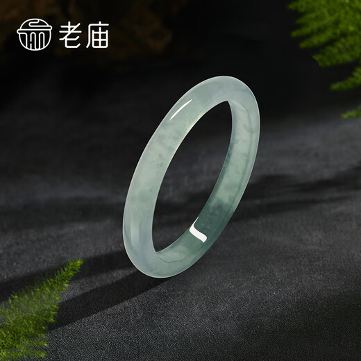 Old temple jadeite ring, ice type jade ring, temperament gift for girlfriend, birthday gift for wife, couple, jadeite ring, ring 13#