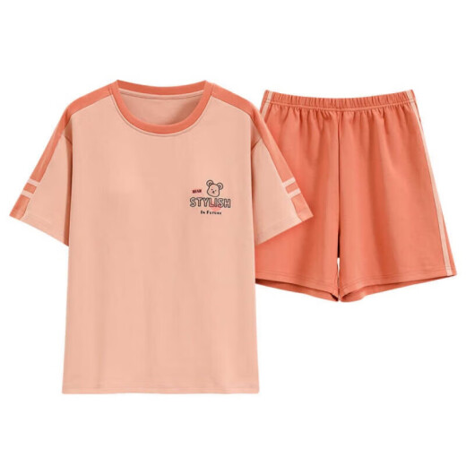 Modal 2025 Neue Pyjamas für Frauen im Sommer Pure Cotton Pullover Shorts für tragbare Heimbekleidungsanzug Z9857 M [empfohlen, 80-100jin zu tragen [Jin entspricht 0,5 kg]]]
