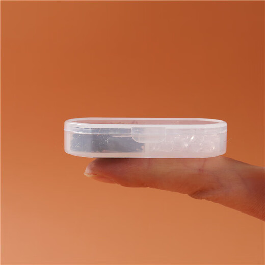 KOOGIS - Pendientes invisibles de plástico para estudiantes, transparentes, antioclusión, para piercing de oreja, 100 varillas rectas + tapones para los oídos