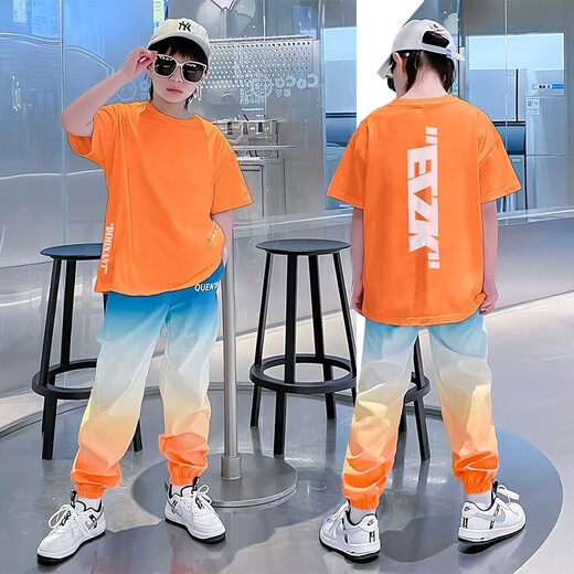 Disney (Disney) Boy Summer Suit Summer Summer Seda Silk pantalones Niños para niños Ropa de secado rápido para niños grandes