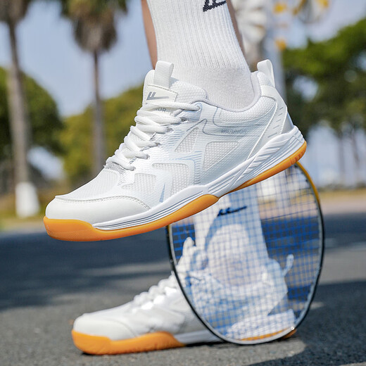 回力（Warrior）运动鞋男鞋羽毛球鞋训练鞋耐磨透气休闲鞋 WXY(ZA)-4564 米灰 41