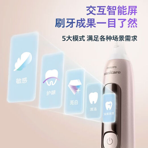 新安怡飞利浦电动牙刷HX3892钻7pro护敏刷成人情侣声波 [肖战同款]钻7Pro护敏刷曙光金