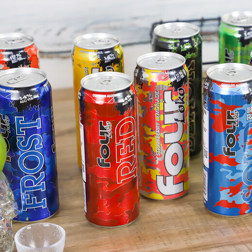 
Four Locks Rock Beer Fourloko Four Locks Pre-mixed Cocktail American Slightly Drinking Special Fruit Flavored Beer Colorful Fruit 695mL 1 Can
