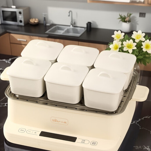 Muziqiu food-grade small steaming bowl with lid, ceramic water-proof stew pot, soup cup, steaming pot, stew pot, steamed egg cup, soup pot, steaming rice bowl with ceramic lid - large set, positive*4+long*1