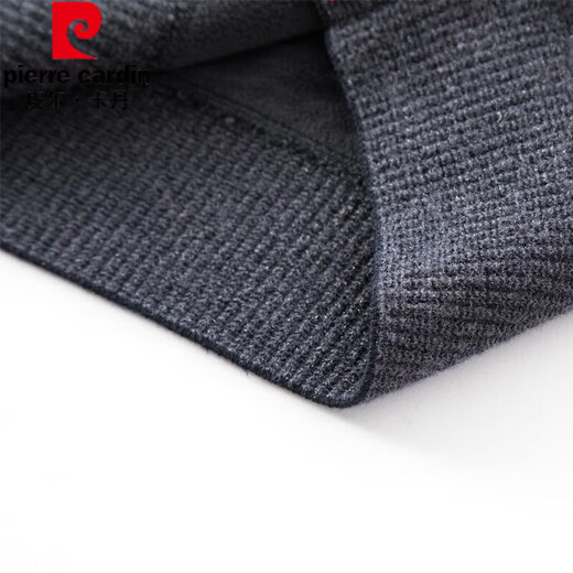 皮尔卡丹（pierre cardin）爸爸毛衣秋冬季翻领假两件中老年人男士加绒加厚保暖针织打底衫男 中灰9926 加绒加厚 M 165建议90-110斤