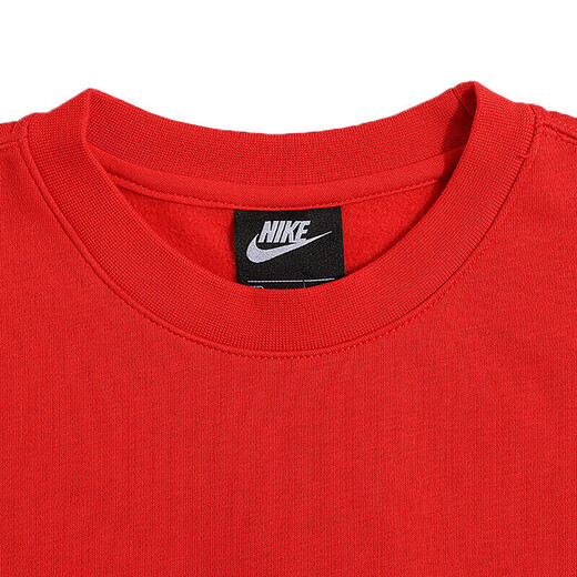 耐克（NIKE）男装女装加绒保暖情侣运动服健身训练休闲卫衣套头衫圆领外套上装 BV2663/本命年红色 男女同款 单 S