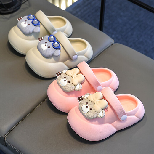 Candy Astringent Summer NUEVO ALIMO ALIMO CHILLES 'AGUJO CHILE Sandalias de dibujos animados suaves Soft Sole Boy's Toe Zapatos Pink 32-33 Tamaño 20cm