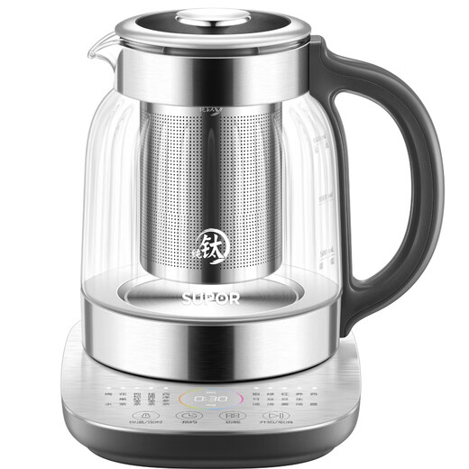 SUPOR 1.5L pure titanium health kettle, tea kettle, kettle, constant temperature tea kettle, enlarged filter, 5-segment intelligent temperature control, electric kettle, insulated flower tea kettle, commercial and super style