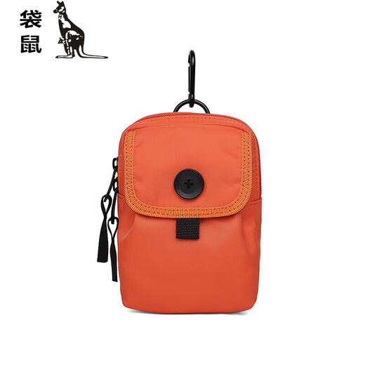 Kangaroo Men's Fitness Small Bag Mountaineering Messenger Bag Waterproof Nylon Canvas Bag Mobile Phone Bag Fashion Multifunctional Sports Arm Bag Khaki