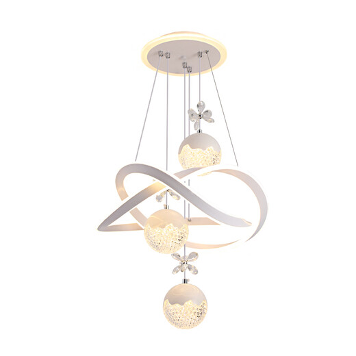 Colección de lámparas mppmck 2025 sala de estar lámpara de dormitorio lámpara de comedor de lámparas de comedor de la lámpara de comedor de internet de la celebridad del césped del dormitorio Zhongshan 120999 y el blanco 50 cm de diámetro-tres colores desacoplables