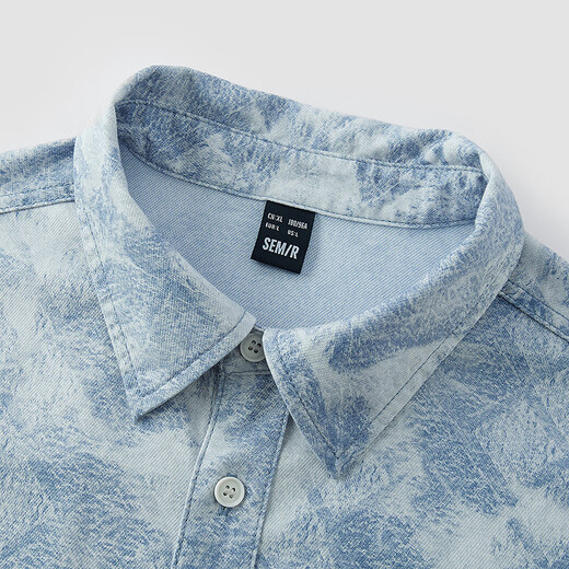 Semir Senro Denim Mall mismo camisa de mezclilla para hombres 25 camisa de manga corta de verano