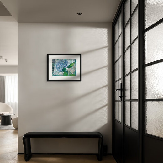 Orange House Endless Summer 3 Zhang Nan limited edition painting living room sofa background wall decoration hanging painting high-end niche art painting simple black frame mounting size 40cm*50cm