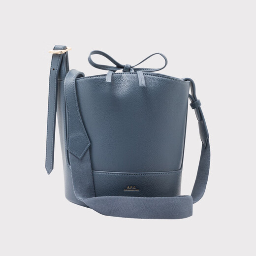 A.P.C.【春夏新款】A.P.C.SAC ANA SMALL女士APC单肩斜挎水桶包 IAK_深蓝色