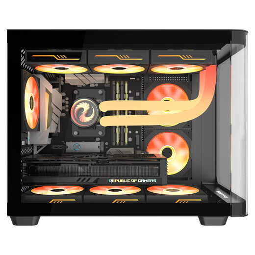 Great Wall Vision S11 Black Sea View Chassis (curved glass/M-ATX motherboard/vertical air duct/9 fan positions/360 water cooling positions/dual compartments/supports 5080 graphics card)