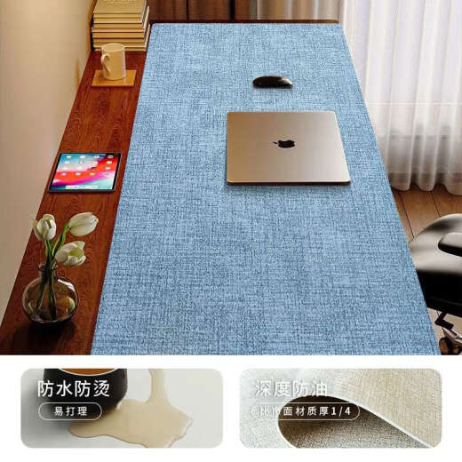 Pupan-Stoffmuster Computer Schreibtisch Matte extra große Standard-Mat Office Desktop Mattenstudie Schreibtisch Schreibtisch Matten Milk Tee Braunes Stoff Muster doppelseitige 2,2 14070 cm Anti-B-Kee-Resistant Full Sheet