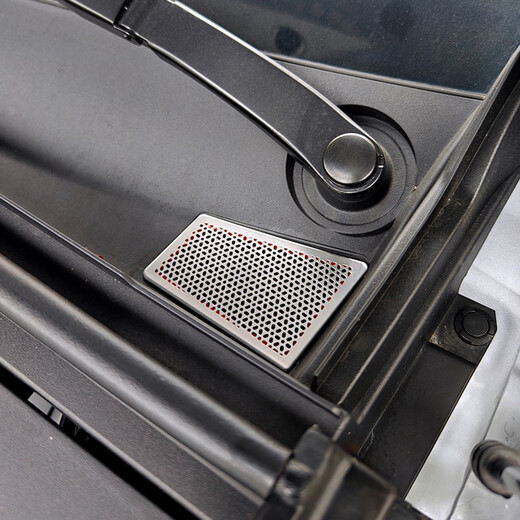 Yusenyi is suitable for Leapmoon C10/C16 hood air inlet protective cover, front hood water channel anti-clogging car, Leapmoon C16 trunk bass cover, silver titanium 1-piece set