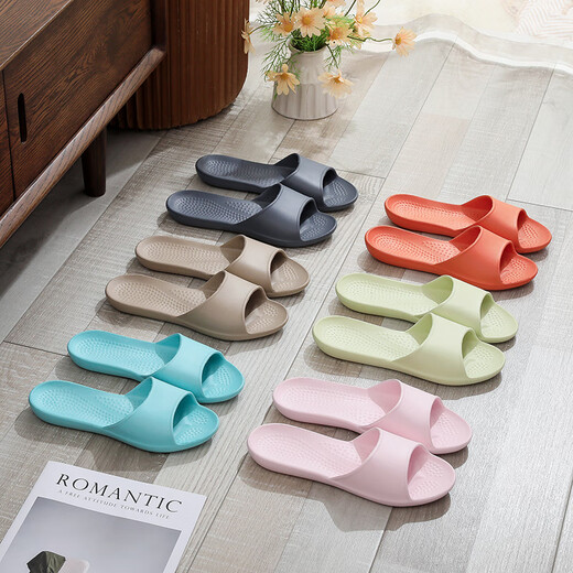 Goluofei Taiwan Eva Pantoffeln für Männer und Frauen im Sommer, leichte und tragbare Geschäftsreisen, Anti-Rutsch-Badezimmerpaar, Dark Grey 44-45