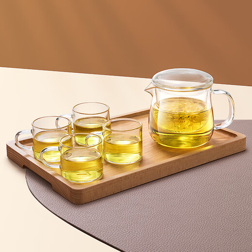 TEAHUE glass teapot tea water separation tea cup office teapot men's and women's glass cup household high temperature resistant glass tea set