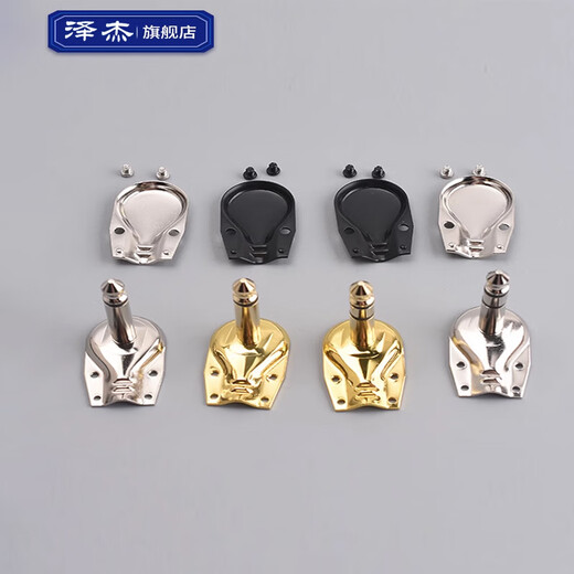 Zejie 6.35MM large three-core/two-core microphone 6.5 audio connector microphone plug mono/stereo welding 6.35 male two-core to green terminal 2P solder-free