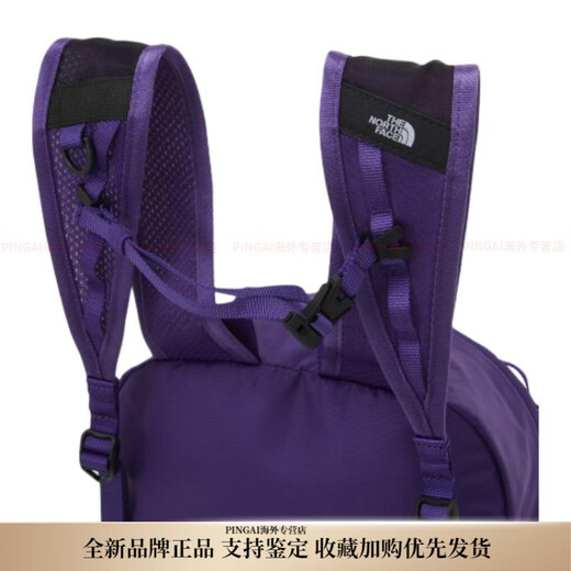 The North Face STREAM 12L Simple and Fashionable Hiking Nylon Mountaineering Bag Backpack Unisex Couple Style Purple Purple