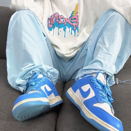 
Nike (NIKE) Nike Dunk Nike big children's shoes women's shoes 2025 summer North Carolina blue low top casual board shoes CW1590-103 CW1590-103 38