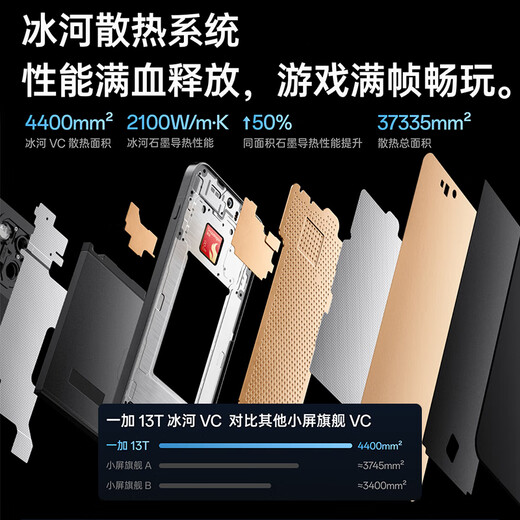 OnePlus 13T New 5G Mobile Phone Snapdragon 8 Extreme Edition Glacier Battery Super Performance Small Straight Screen OPPO Morning Mist Gray丨16GB+256GB Official Standard Configuration