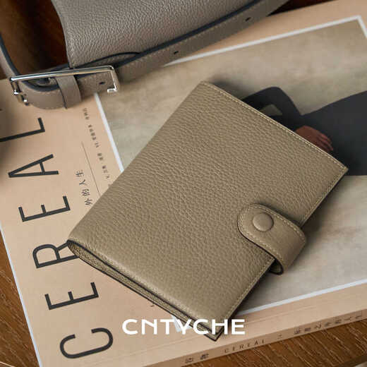 
MPPMCK [high-end light luxury] passport clip storage bag 2025 new certificate bag business trip travel document folder rare leather essence crocodile skin black