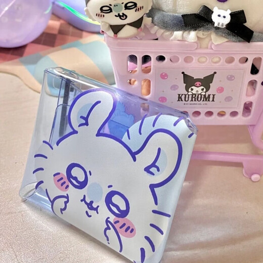 Shantou Lincun Jiyi Coin Wallet Super süßes Design Jiyikawa Chiikawa Kopfhörer Tasche selbstironisch Bären transparentes Schlüsselpaket eins von vier (super süß)