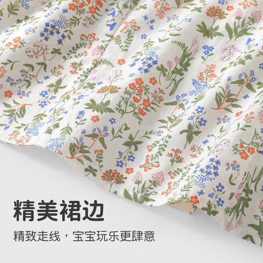 优奇女童连衣裙夏季薄款女宝宝碎花裙婴儿夏装洋气可爱公主裙夏天裙子