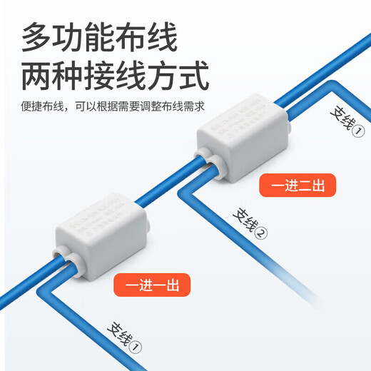 Huijun T-type break-free quick connection terminal wire connector high-power brass splitter and wire 1316 1/2 2.5-16 square meters