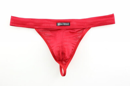 Men's Underwear Fearless Captain Mesh Men's Underwear Printed Men's Thong B1138 Dark Green M